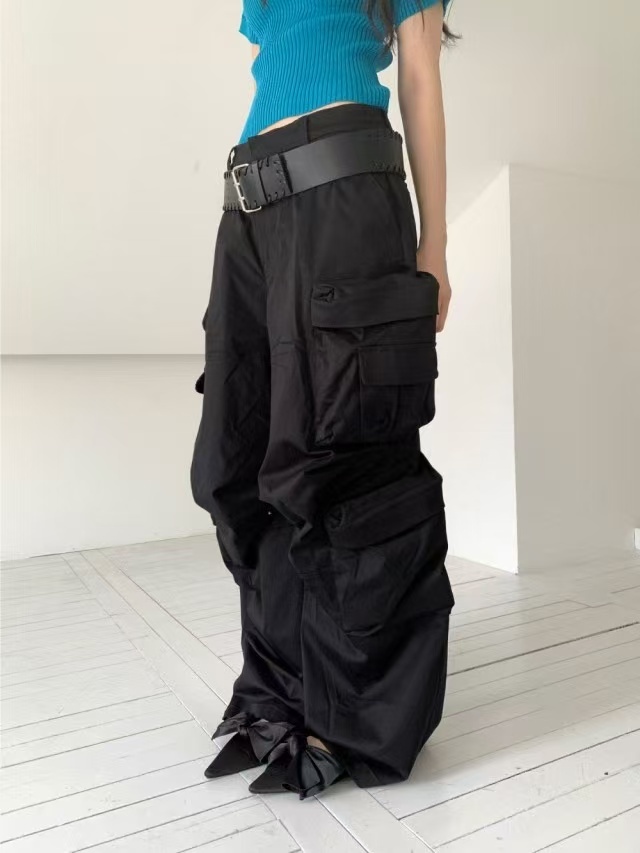 #B007 兩著重工藝工裝褲