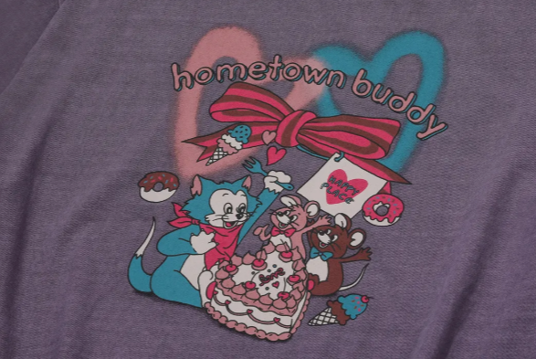 CPGN STUDIO / HometownBuddy Pigment T-sjort / greu purple / JUL25