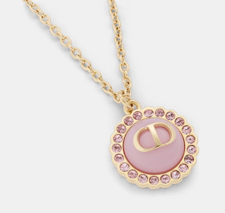 Dior PETIT CD BAROQUE Necklace Pink