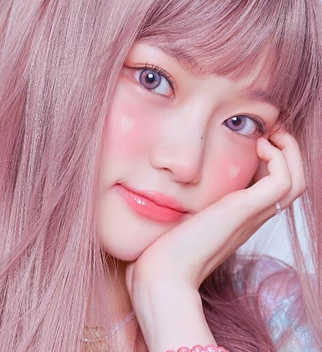 Lenstown Hotto 1 Month Strawberry Gray｜月拋彩妝隱形眼鏡｜每盒2片