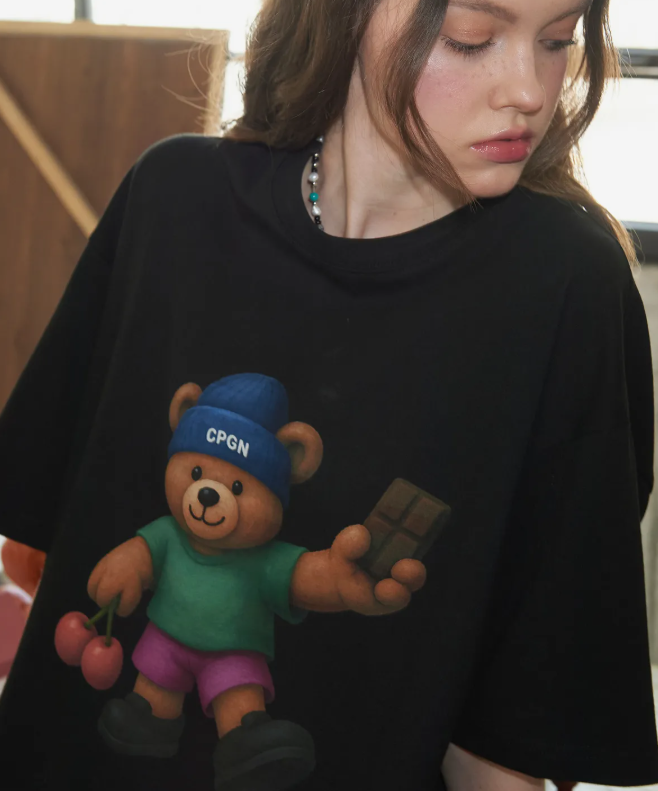 CPGN STUDIO / DTP Cherry Bare Short T-shirt / black / JUL25