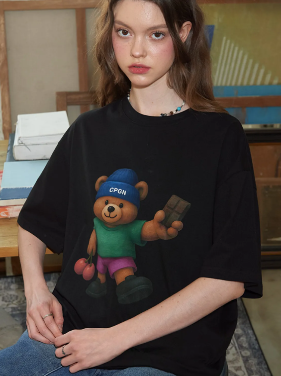 CPGN STUDIO / DTP Cherry Bare Short T-shirt / black / JUL25