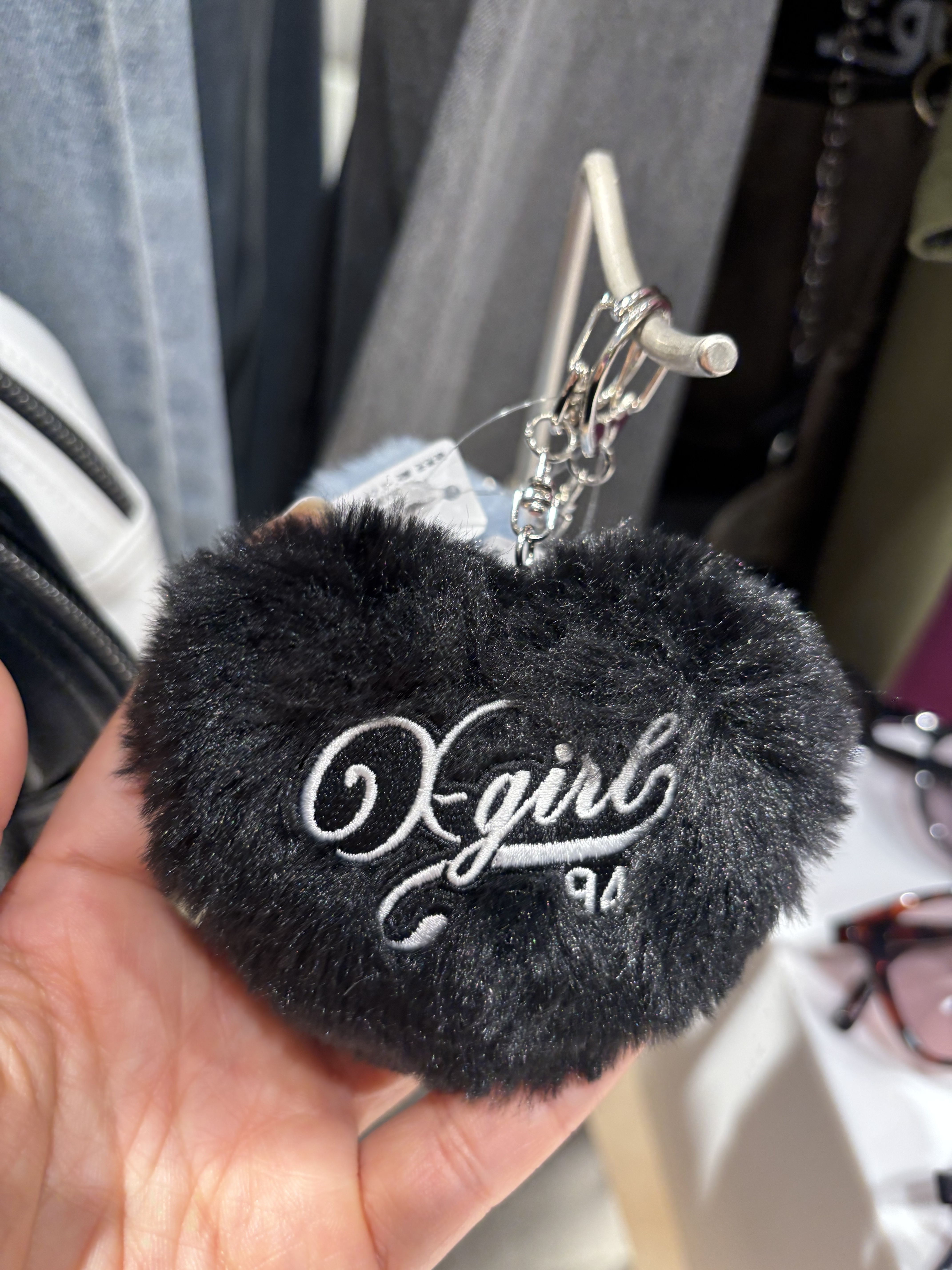 X-girl PADDED HEART KEY CHARM