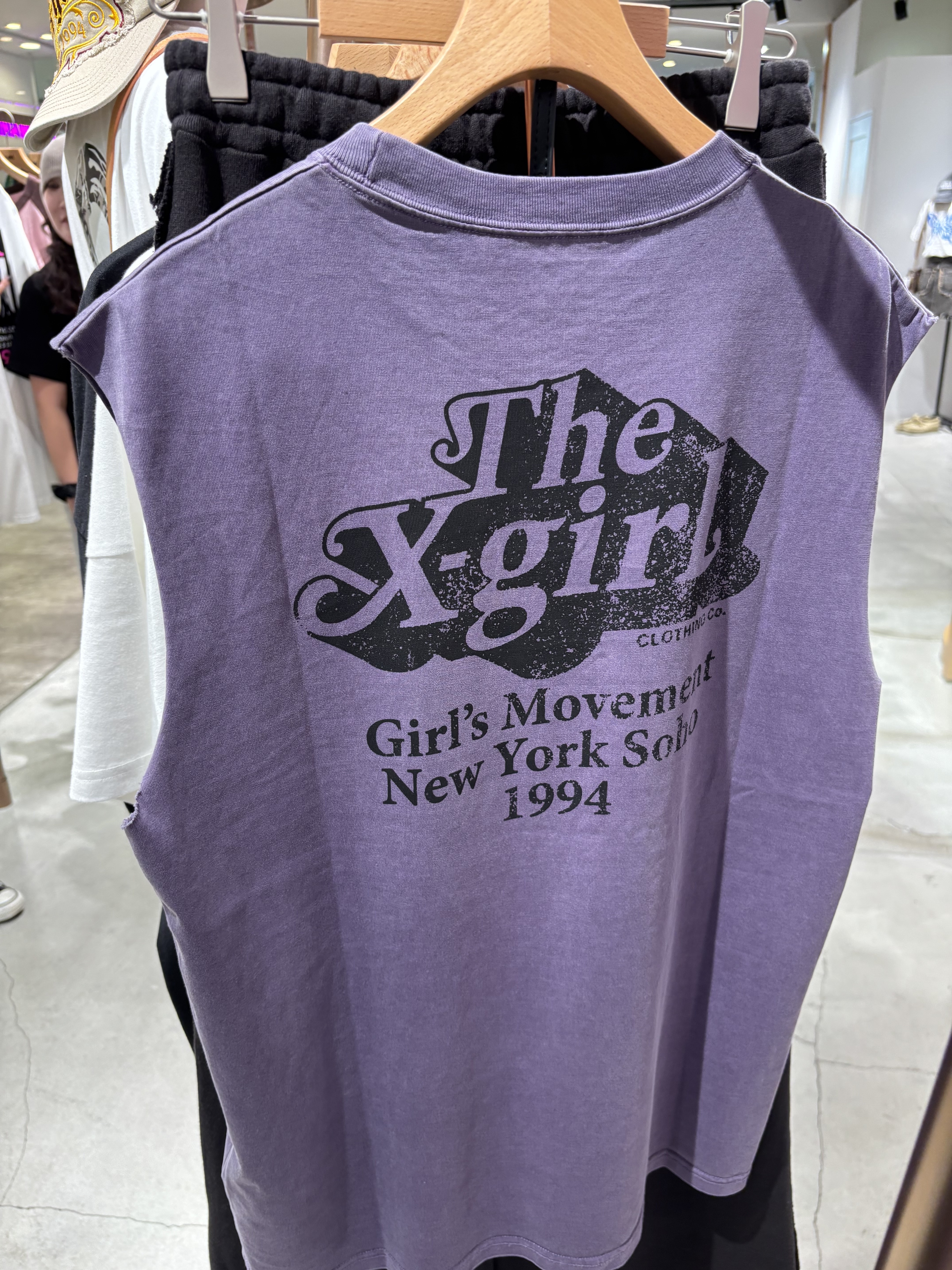 X-girl FADED SLEEVELESS TEE