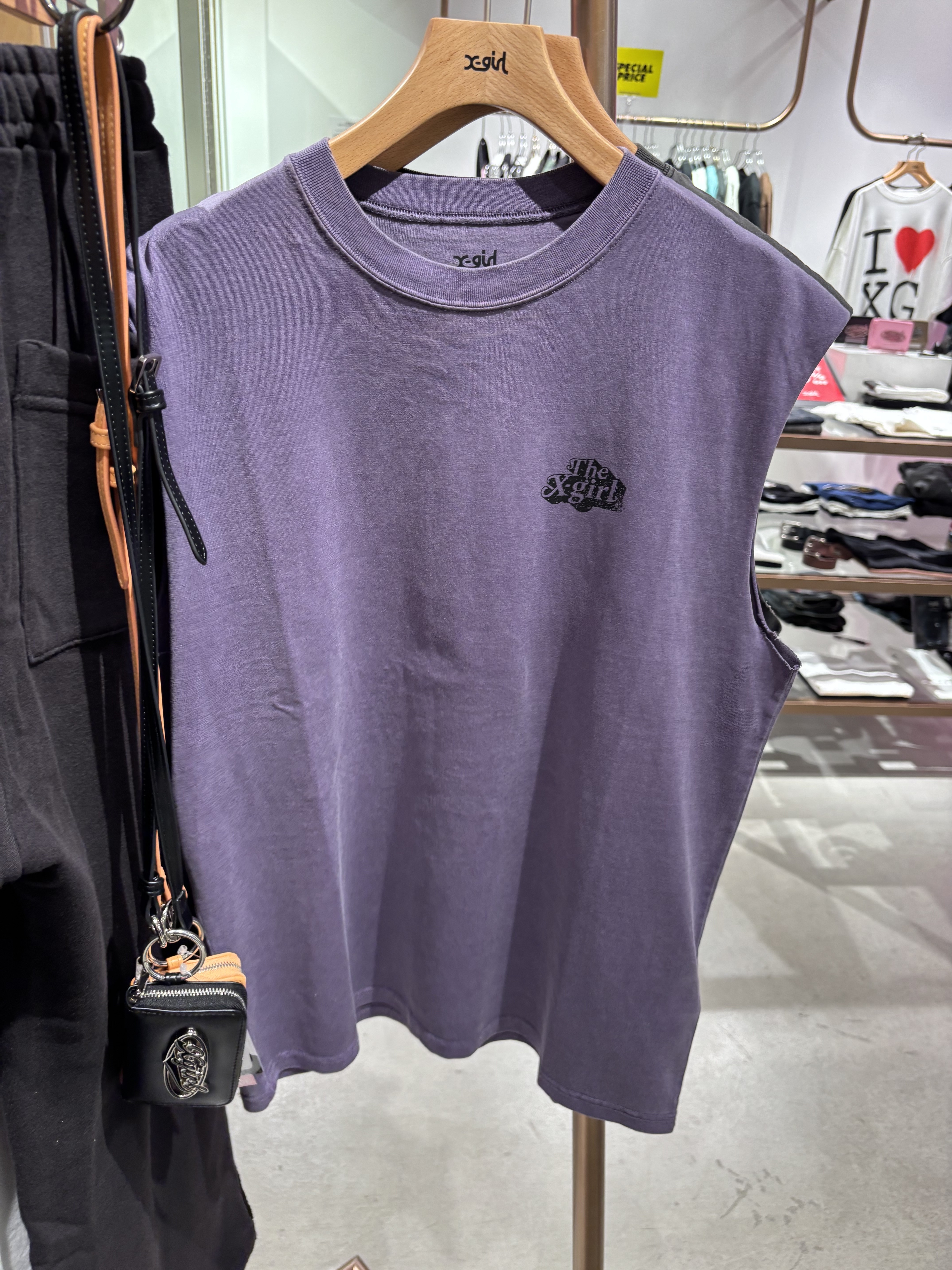 X-girl FADED SLEEVELESS TEE