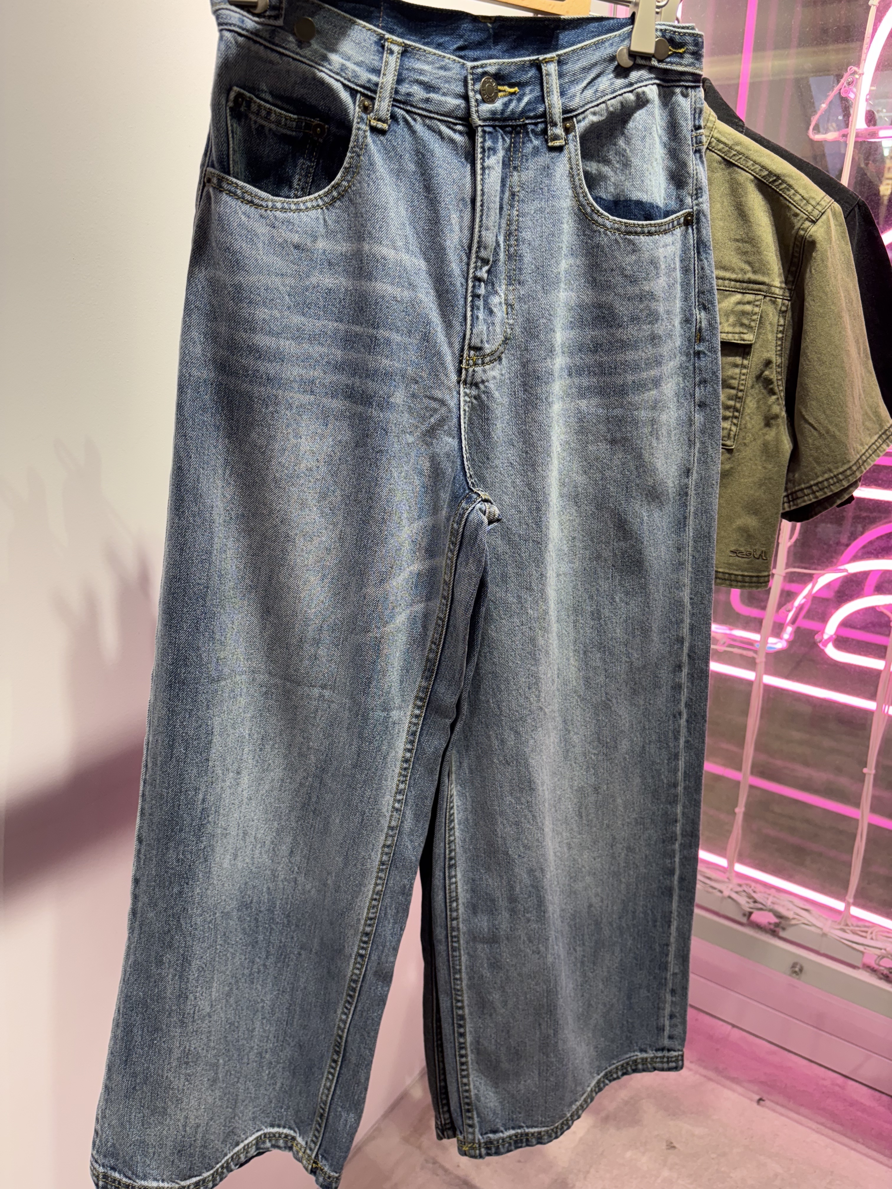 X-girl WAIST ADJUST DENIM PANTS