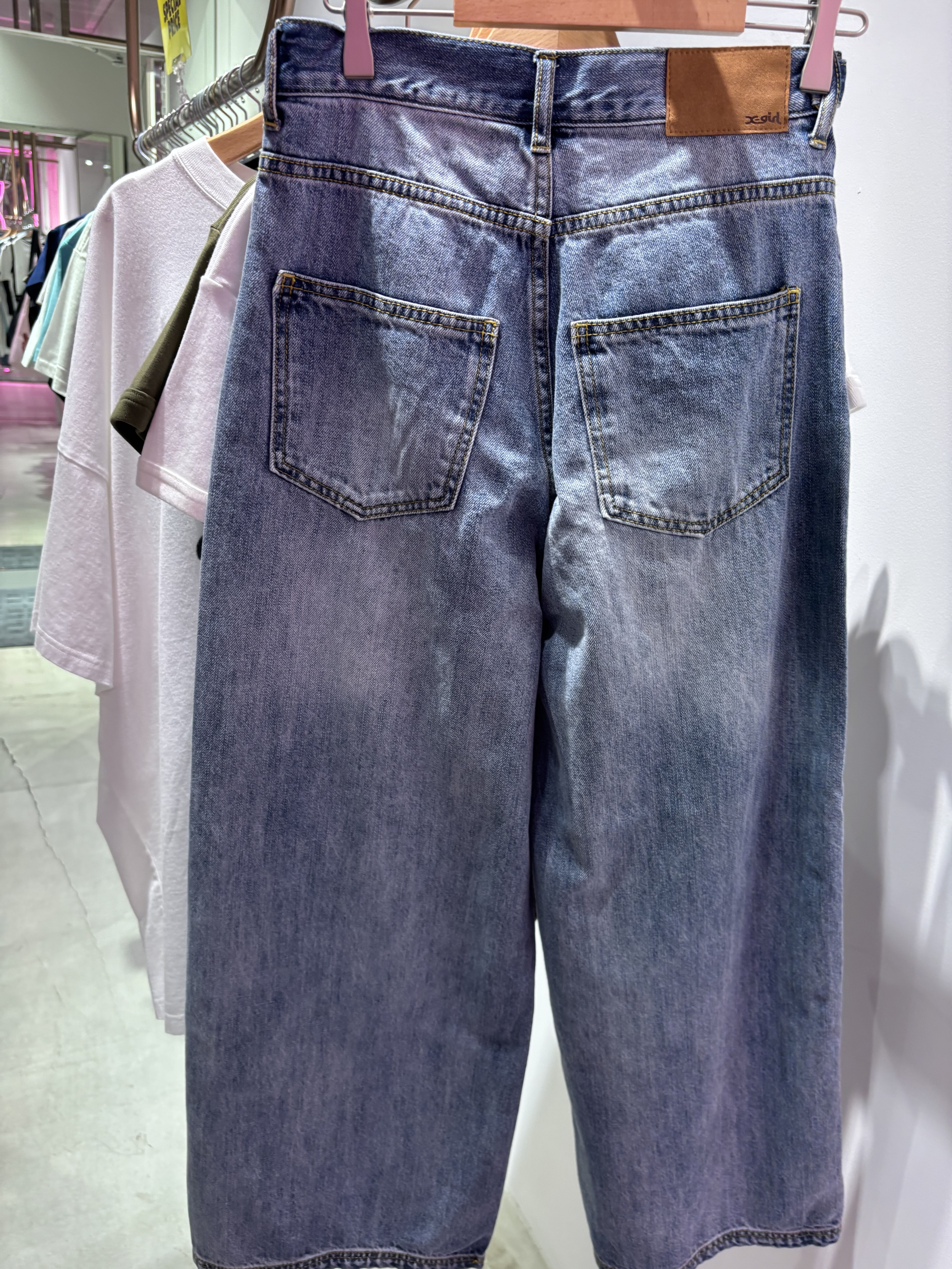 X-girl WAIST ADJUST DENIM PANTS