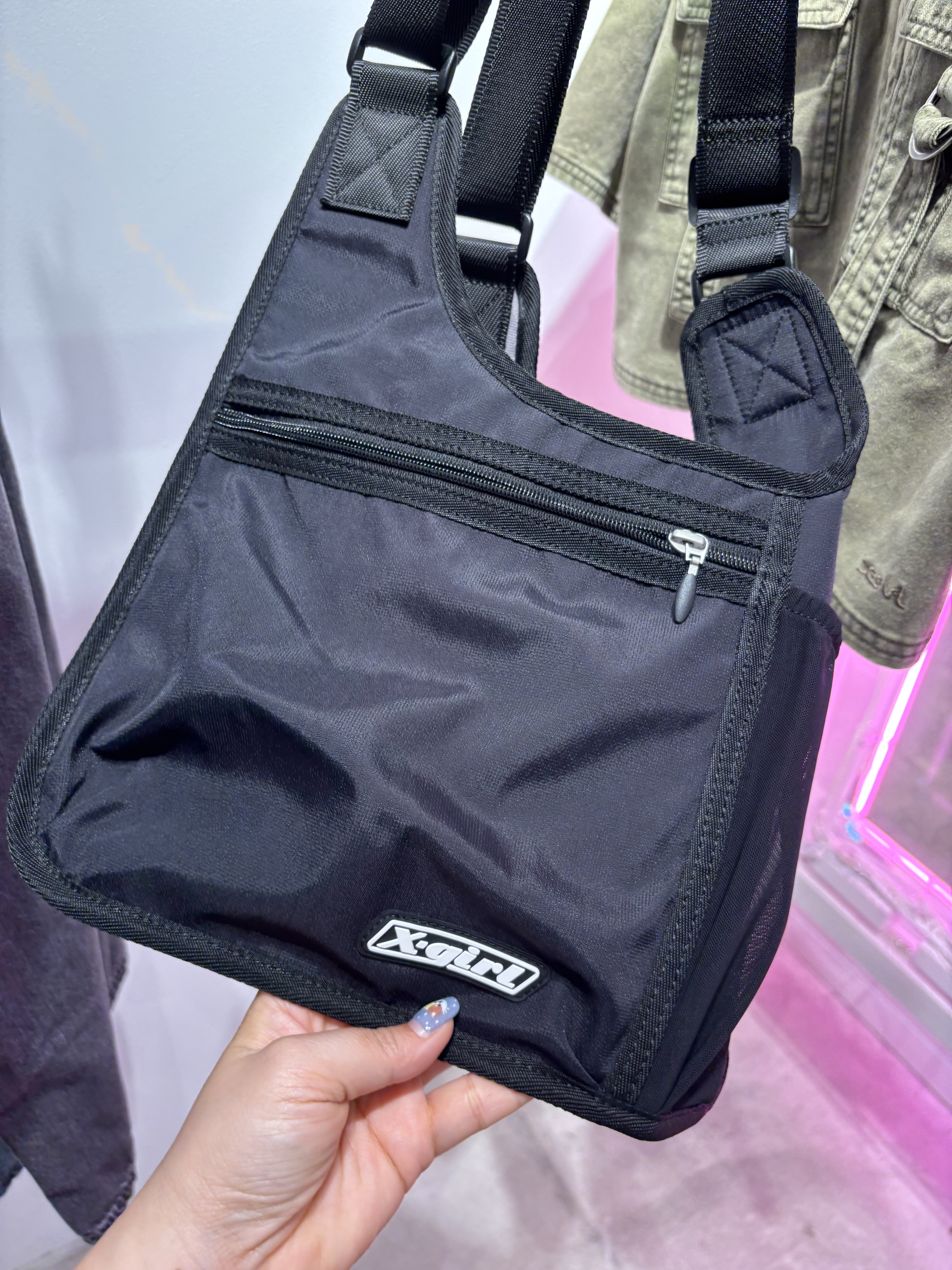 X-girl LIGHTWEIGHT MESSENGER BAG