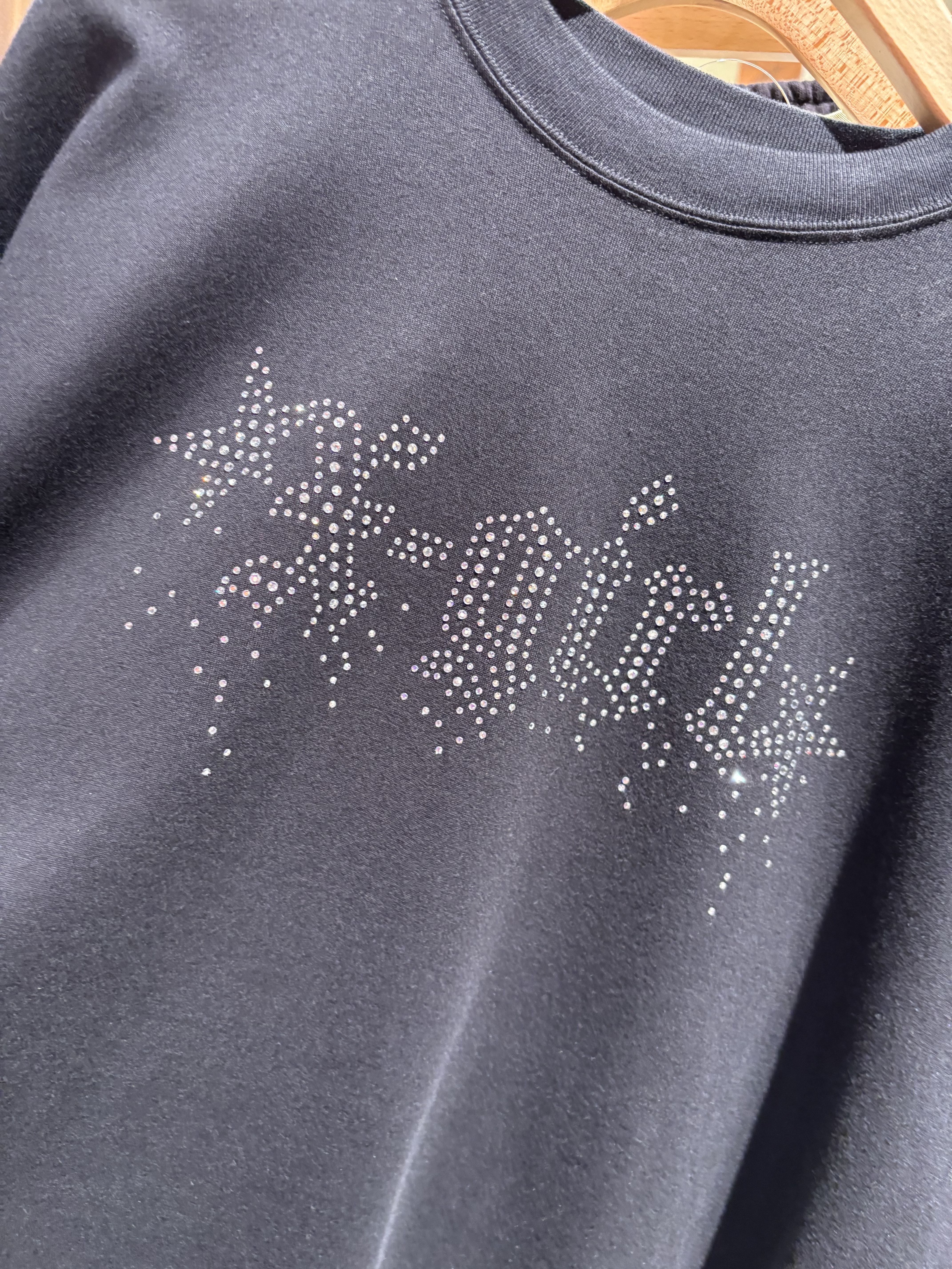 X-girl RHINESTONE STARDUST LOGO S/S TEE DRESS