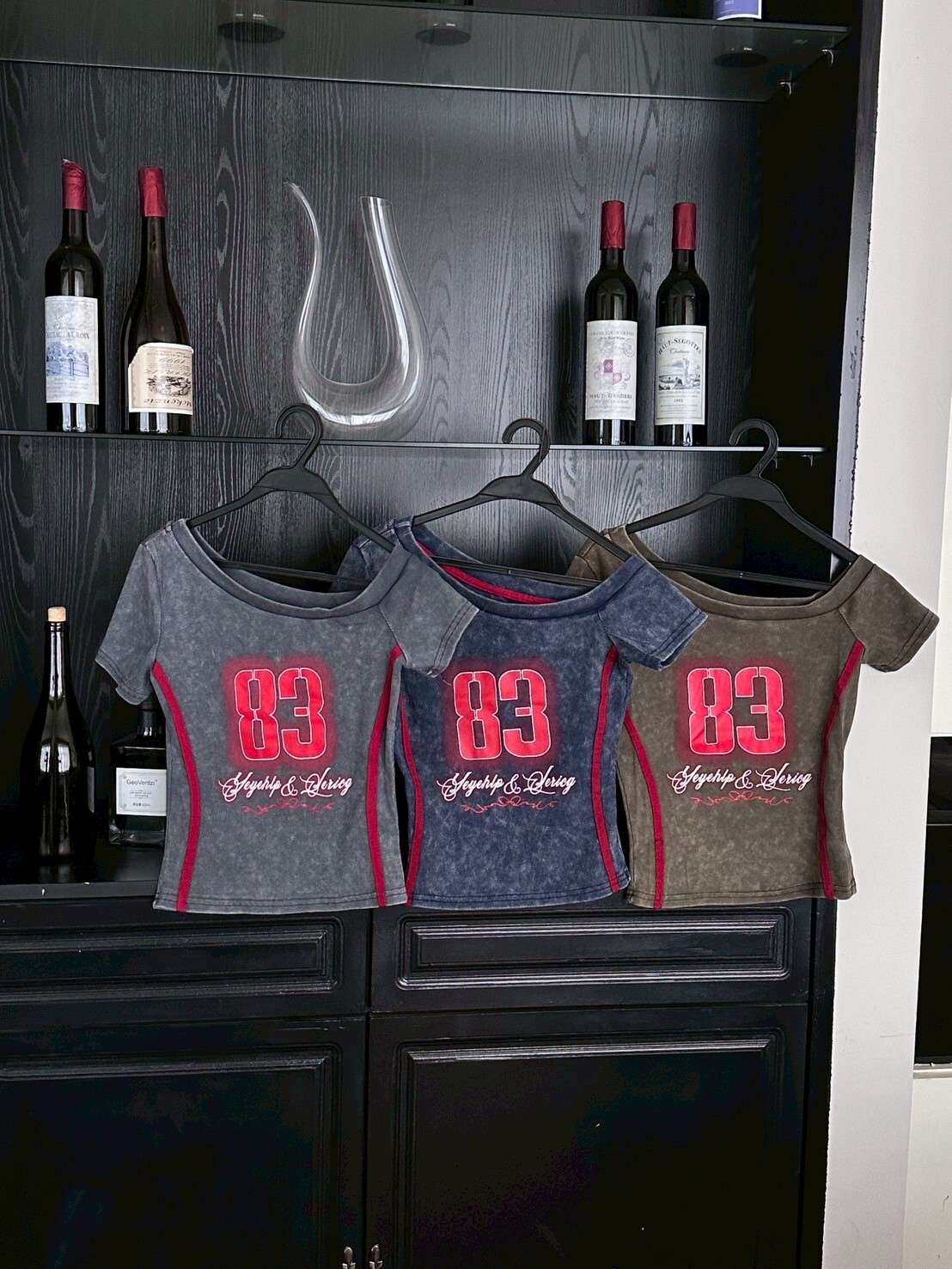 酷辣水洗 美式斜肩修身短踢 3colors