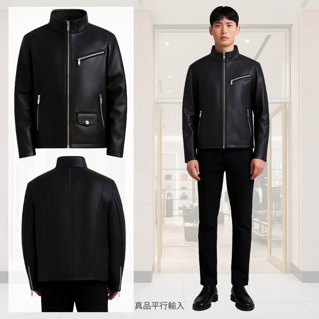 【預購】KARL LAGERFELD Paris Faux G071023 男裝仿皮外套