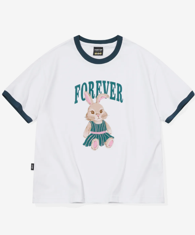 CPGN STUDIO /Forever CROP Ringery T-shirt /White / JUL25