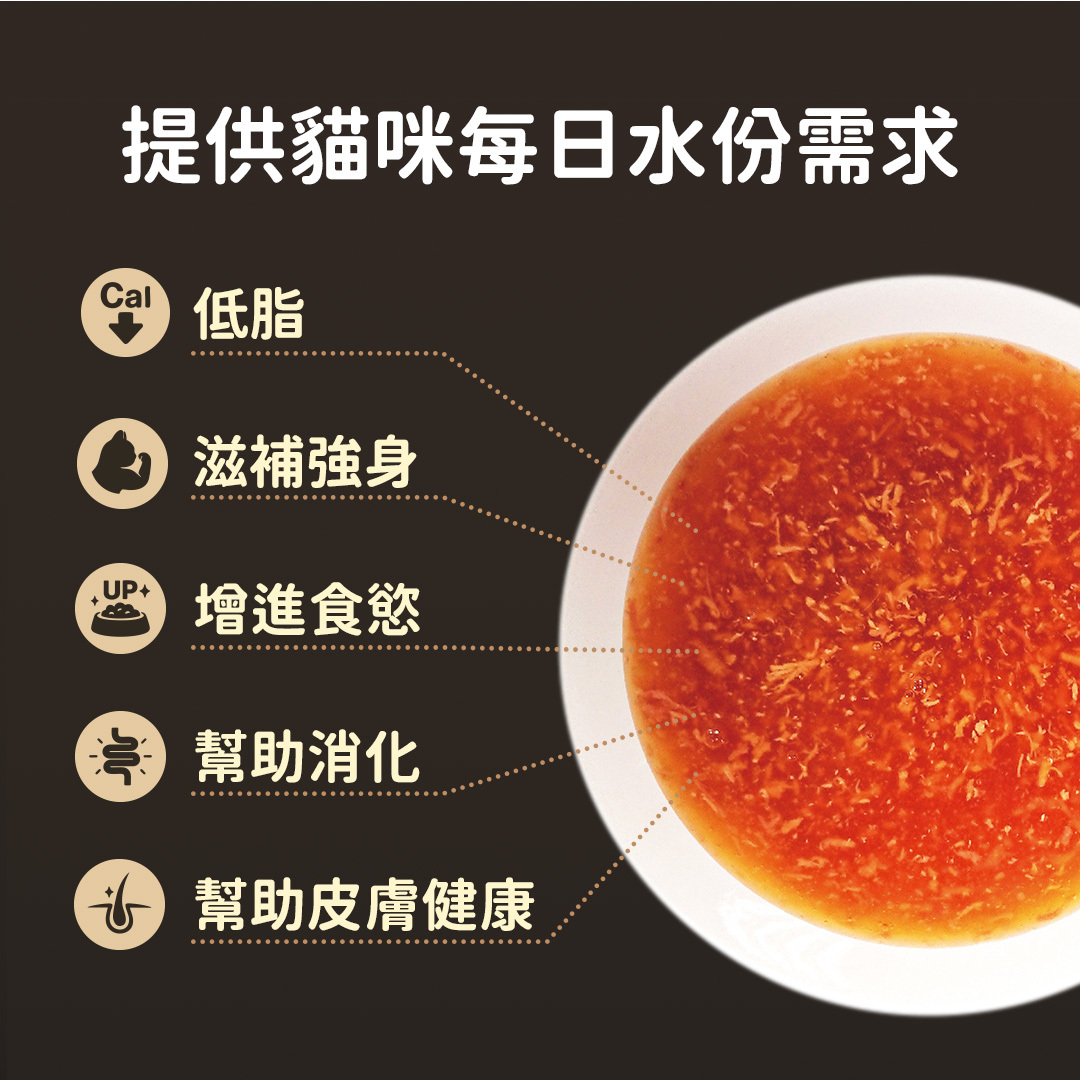喵愛我｜滋養肉汁135ml (貓咪補水湯罐 貓湯罐)