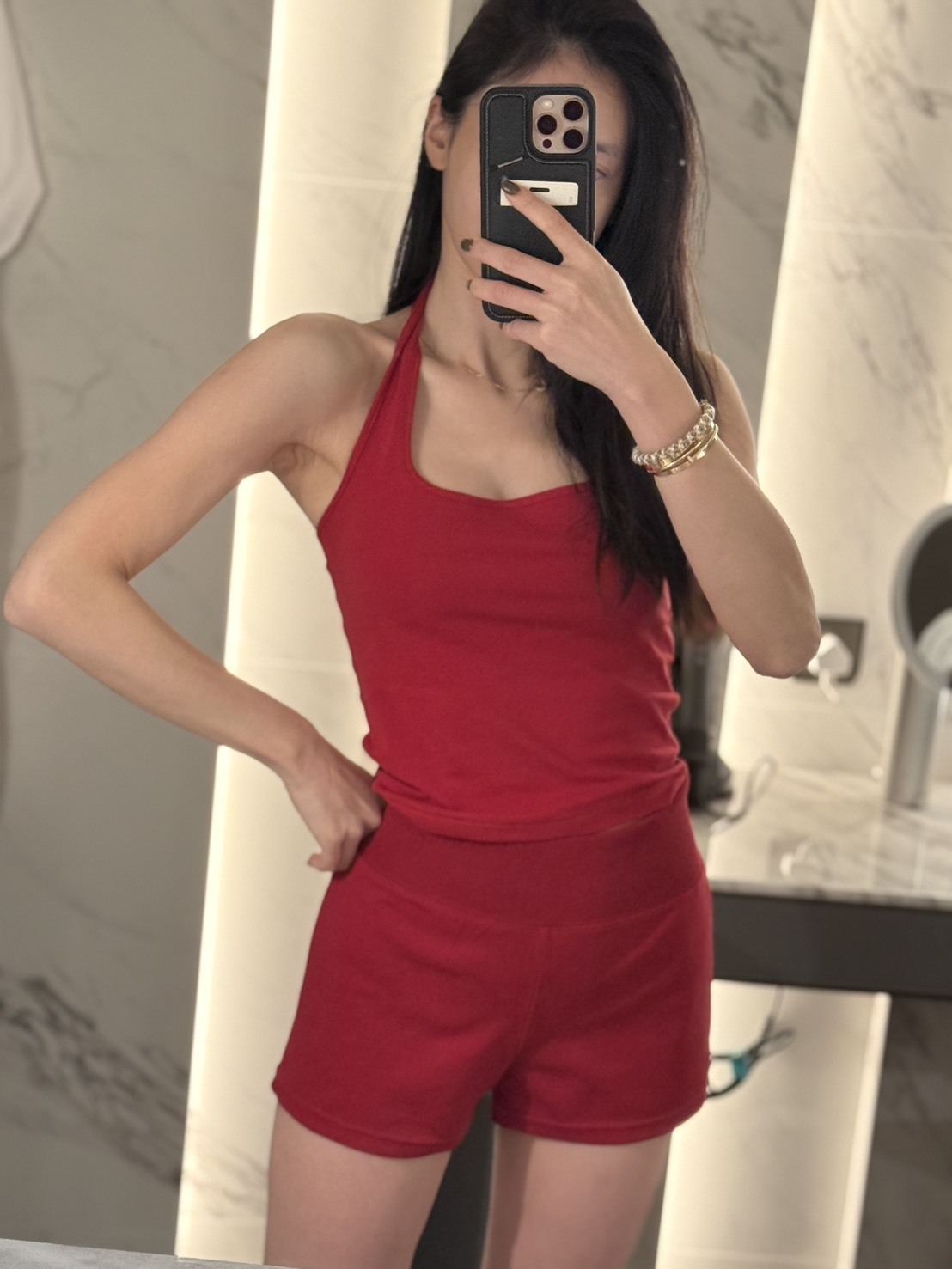 棉質運動短褲(中低腰)