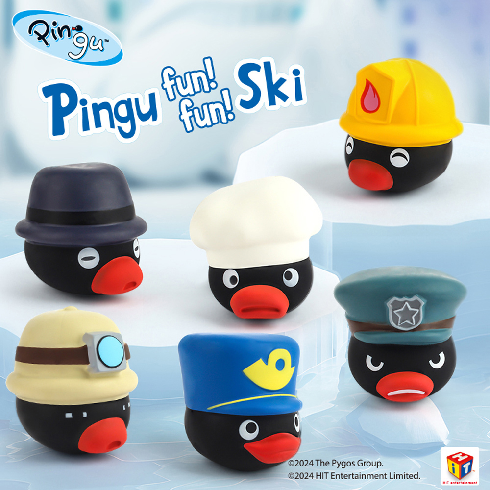 Pingu企鵝家族-慢回彈大頭公仔-職業裝扮系列