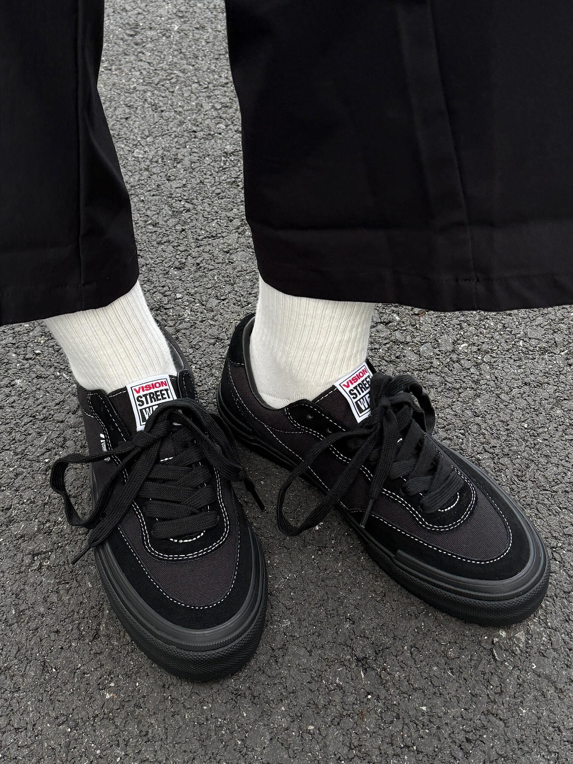 Vision Street Wear Flat Top 美式街頭滑板鞋 黑武士 外縫線 全黑 美式 復古 滑板鞋 穿搭 工裝 /預購