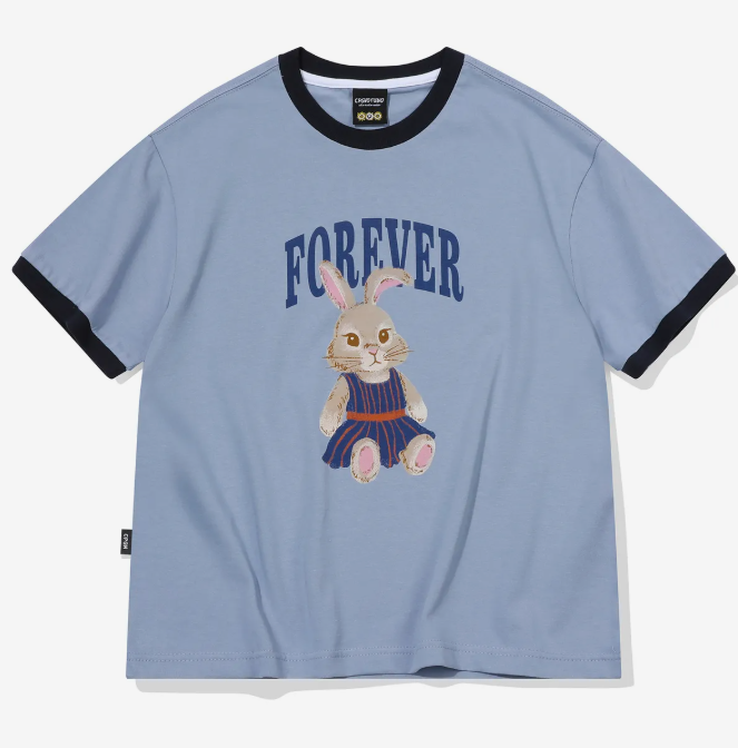 CPGN STUDIO /Forever CROP Ringerty T-shirt / Blue / JUL25
