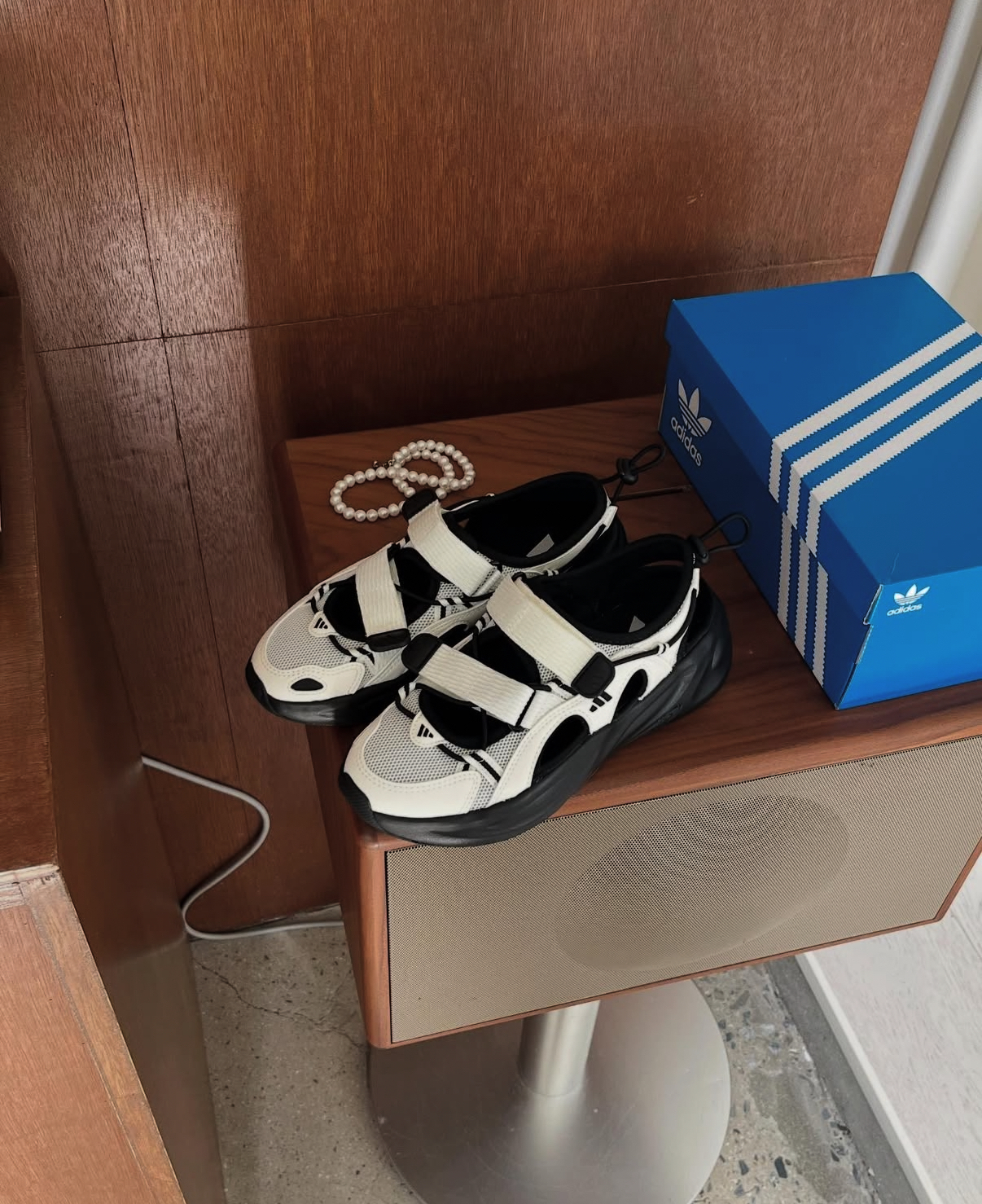 Adidas Ozwave Sandal 黑白色 涼鞋 溯溪鞋 運動涼鞋 戶外 JS4584/預購