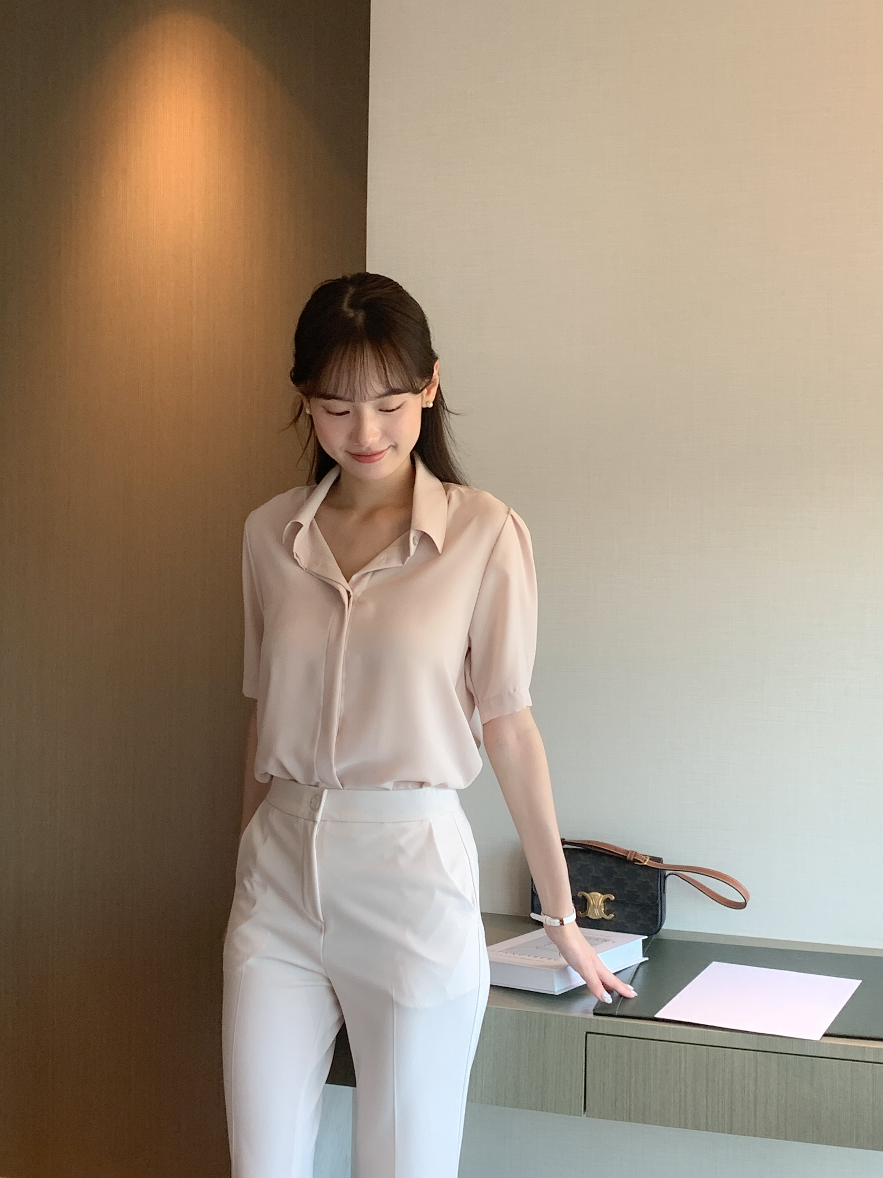 🚀當日出貨 新色到✨Mood made │高級絲質短袖襯衫 ( 3 colors)