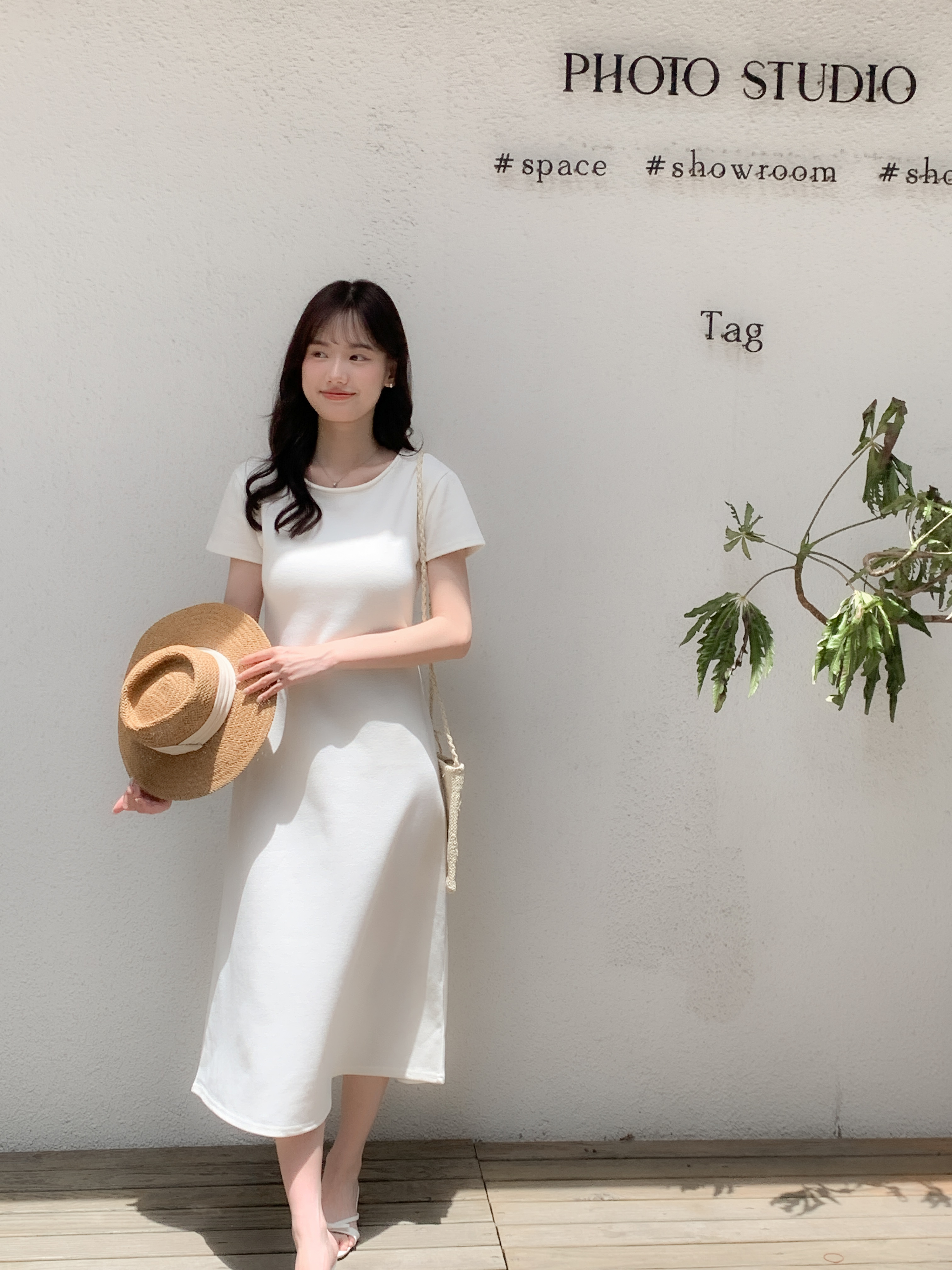 🚀當日出貨 Cotton棉質簡約連身裙 ( 2 colors )有長版.短版