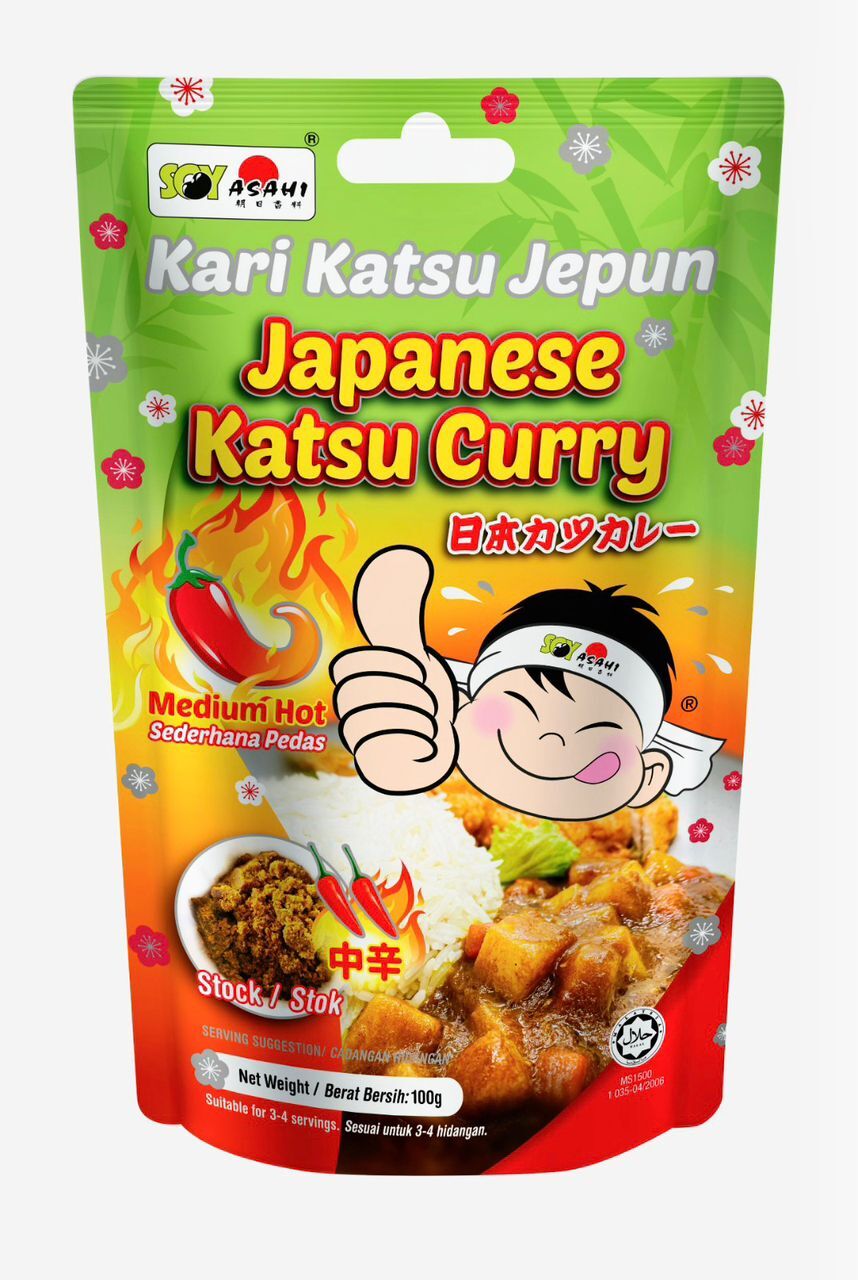 SOY ASAHI Japanese Katsu Curry (Medium Hot) 100g