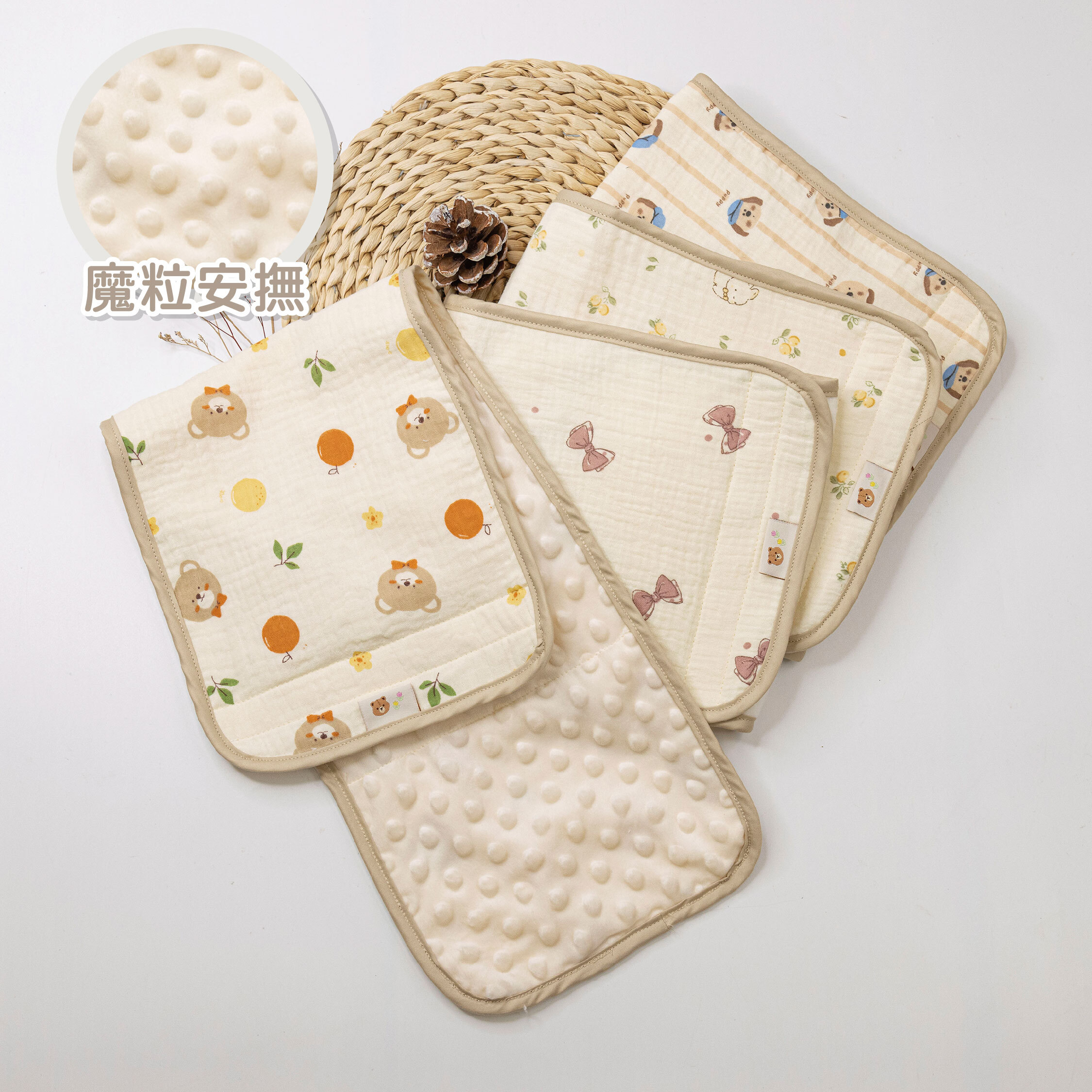 【JB0465】MIT童趣純棉泡泡紗魔粒肚圍＊四款