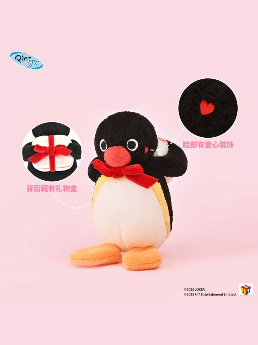 【 預購 】Shand Moo x Pingu 情侶貼貼磁吸吊飾