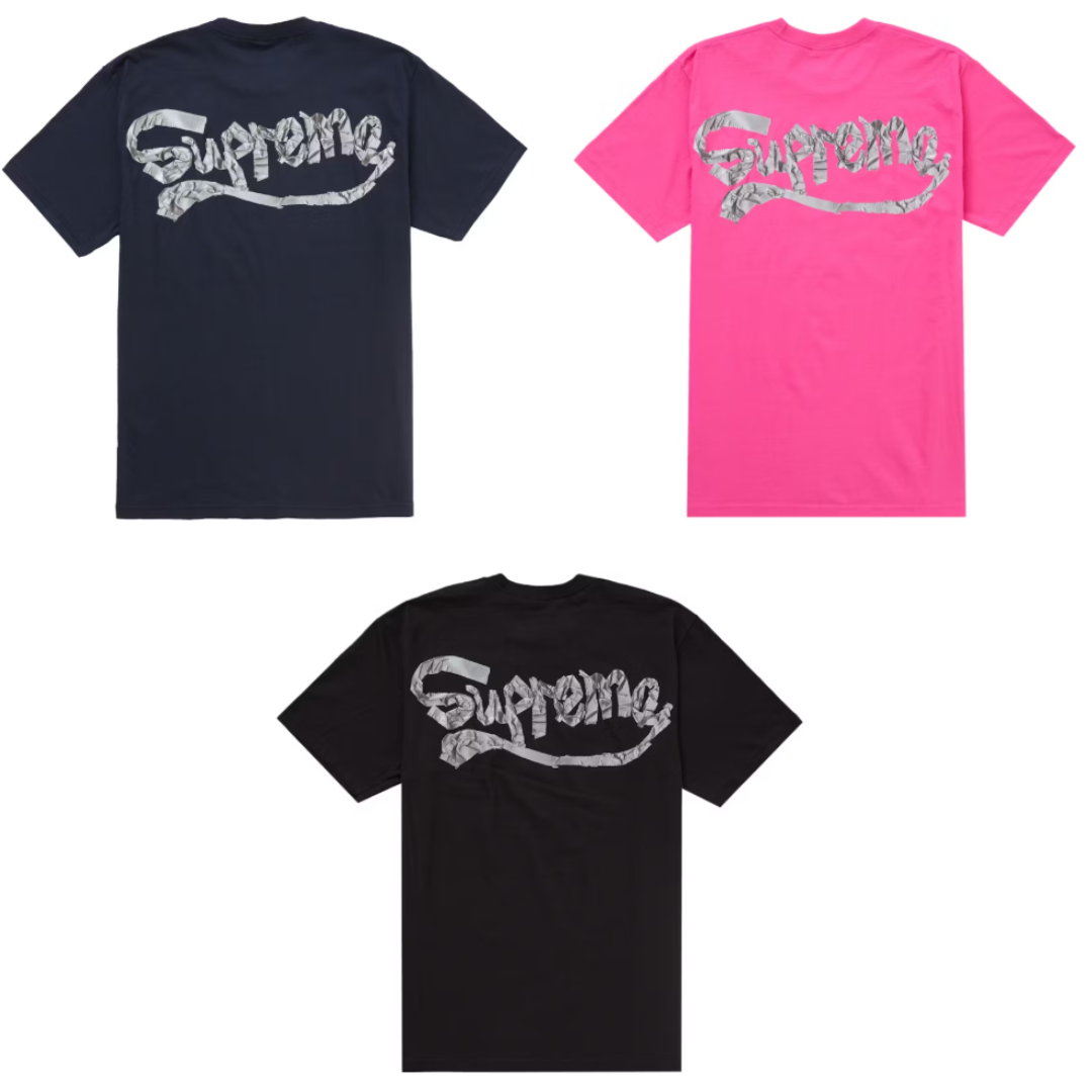 [現貨] SUPREME SS25 TAPE TEE| FUCHSIA / Black / Navy