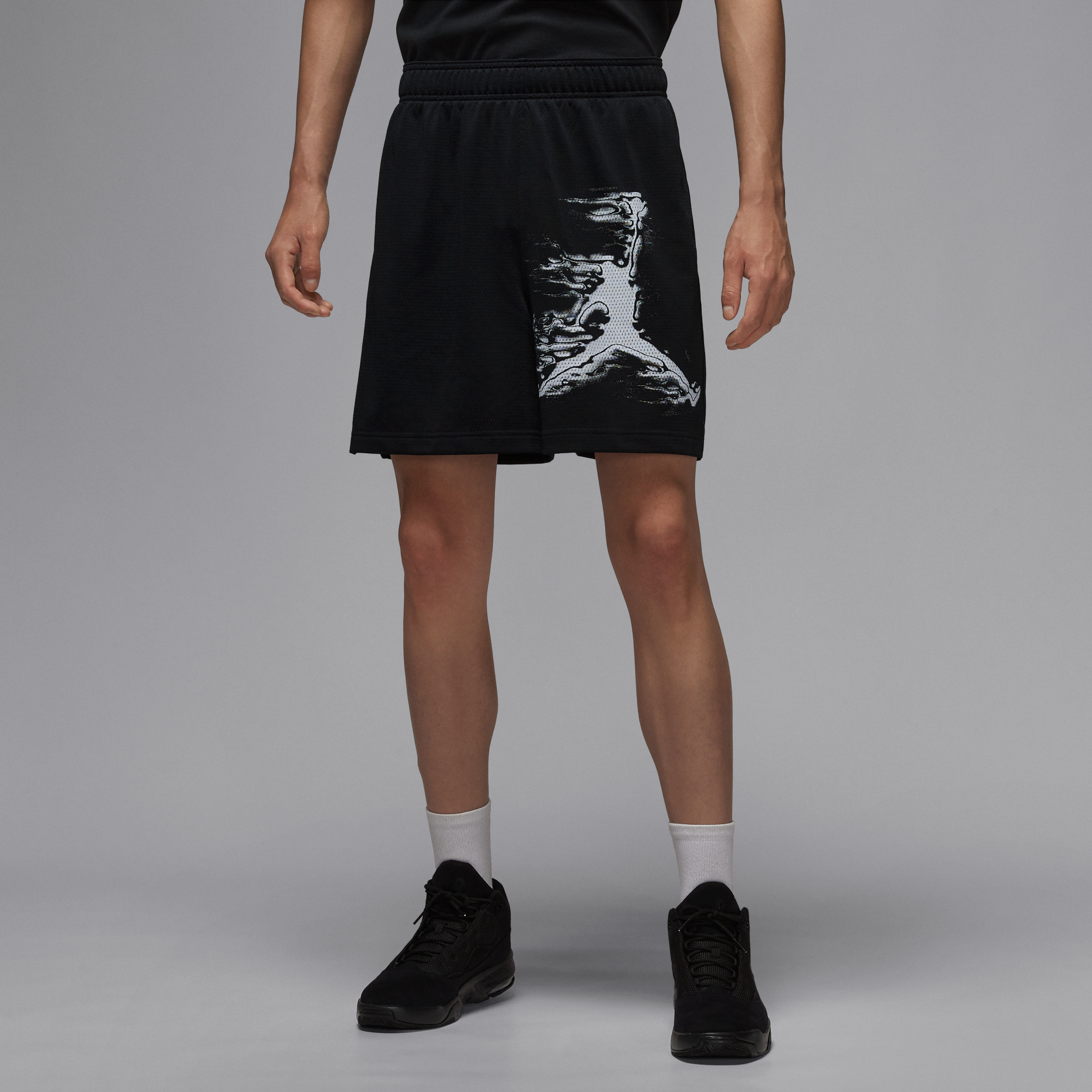 男款 NIKE JORDAN SPORT 黑 喬丹 抽繩 透氣 藍球褲 運動褲 短褲【HQ8666-010】