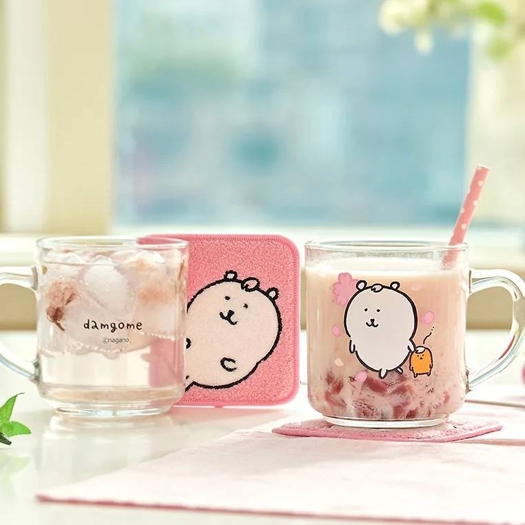 預訂｜韓國限定 白熊 玻璃杯&杯墊套裝 Glass Mug & Coaster Set