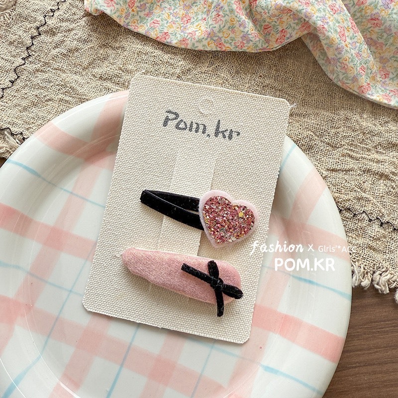 小香風粉色系髮夾