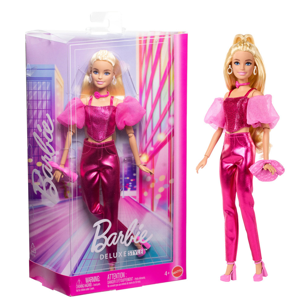 芭比摩登甜心系列-金屬粉時尚娃娃