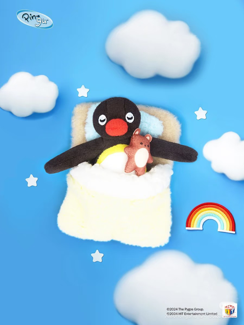 【 預購 】Shand Moo x Pingu 被窩睡覺吊飾