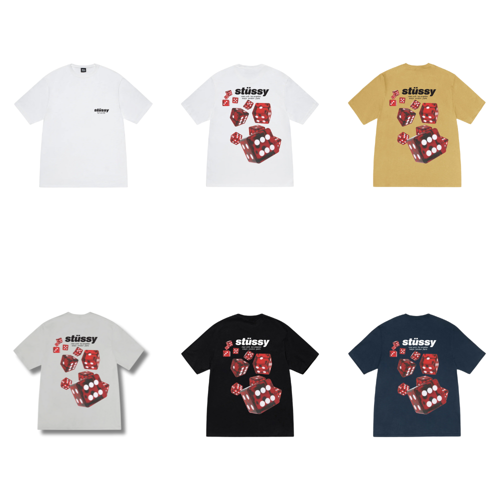 "現貨" Stussy 25SS ROLLERS TEE 骰子 紅色 短袖