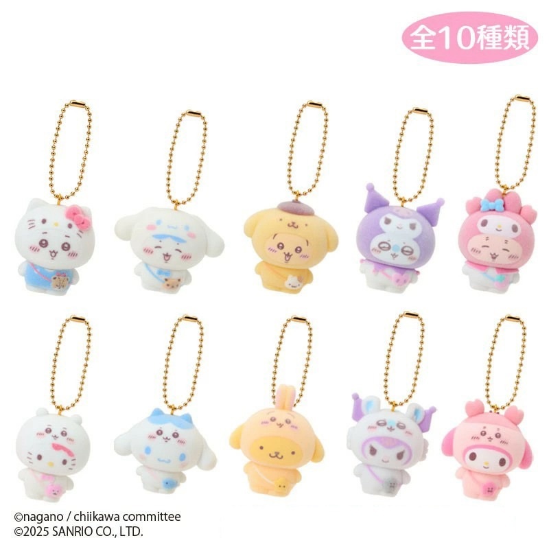 SANRIO x CHIIKAWA 三麗鷗x吉伊卡哇系列 造型鑰匙圈 盲盒 聯名款 限量