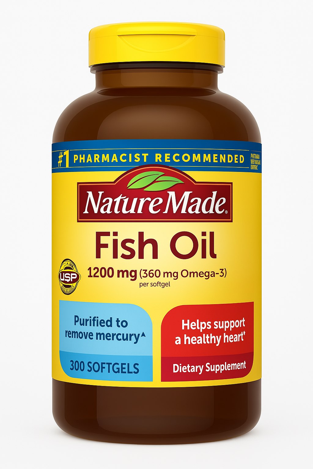 【直播】Nature Made Fish Oil LL0711500 深海魚油 (300粒膠囊)