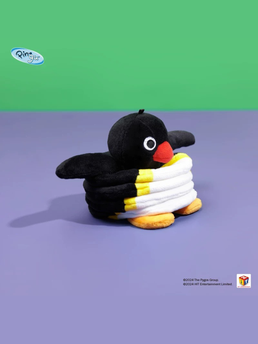 【 現貨｜預購 】Shand Moo x Pingu 伸縮彈簧吊飾