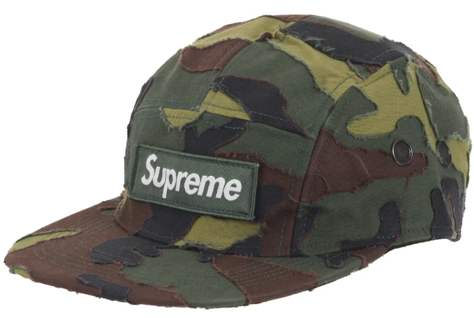 SUPREME SS25 LAYERED CAMO CAMP CAP