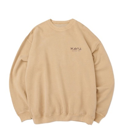 KAVU 日版 Surf Logo Sweat #19823017( 036 Mustard )