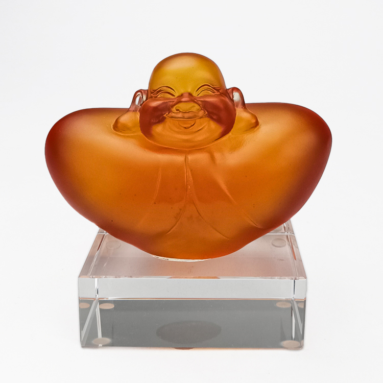 鹿港窯禮品館|居家開運琉璃擺飾 一定發財 招財納福風水擺件首選