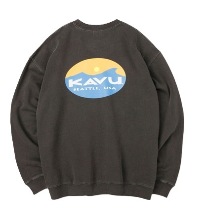 KAVU 日版 Surf Logo Sweat #19823017( 001 Black )