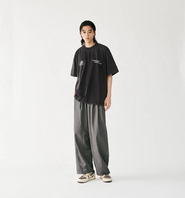 MELSIGN 寬鬆披薩圖像短袖T 黑/湖水藍/米灰 25 Thur. Pizza Day Tee