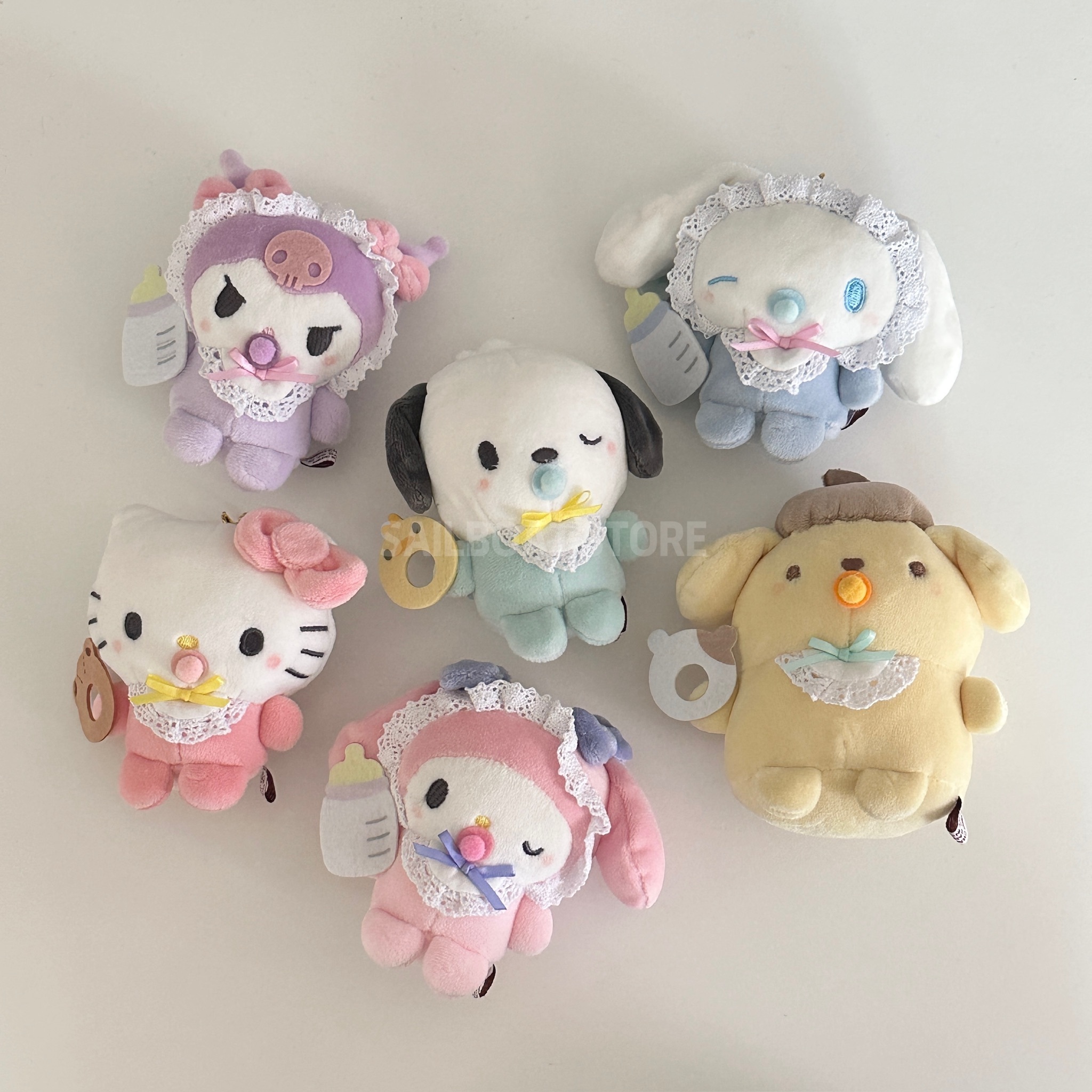 #現貨供應  三麗鷗 奶嘴寶寶 絨毛吊飾鑰匙圈