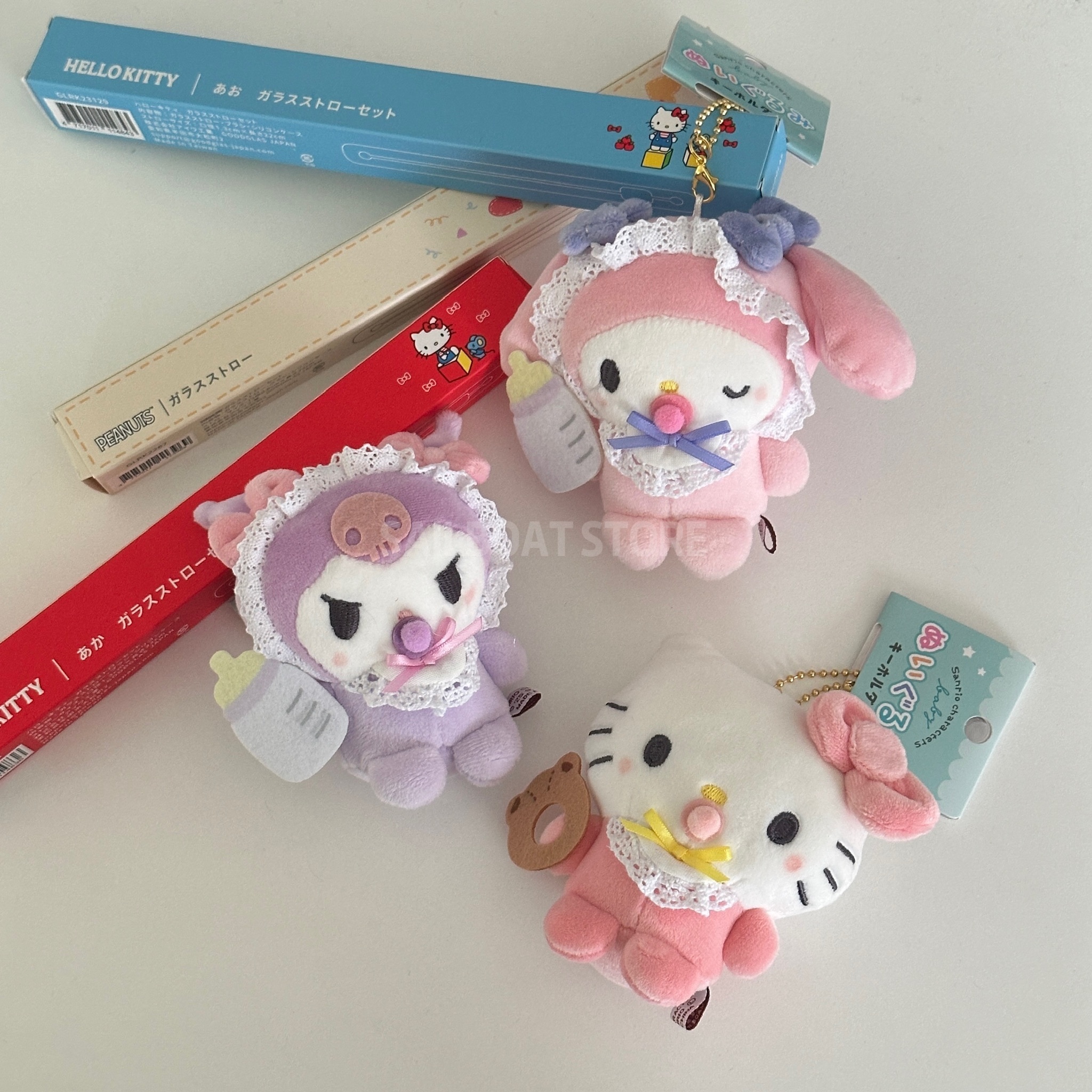 #現貨供應  三麗鷗 奶嘴寶寶 絨毛吊飾鑰匙圈