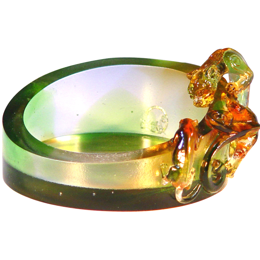 水晶琉璃擺飾｜協躍龍置物皿 龍躍吉祥象徵權勢與福運