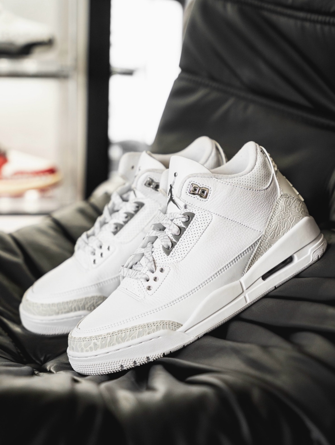 男鞋 NIKE AIR JORDAN 3 RETRO 'White and Silver' 白銀 喬丹 爆裂紋 籃球鞋【CT8532-111】AJ3