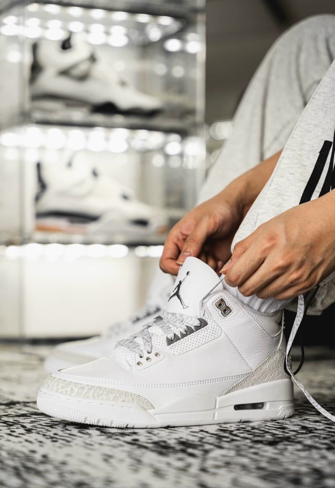 男鞋 NIKE AIR JORDAN 3 RETRO 'White and Silver' 白銀 喬丹 爆裂紋 籃球鞋【CT8532-111】AJ3