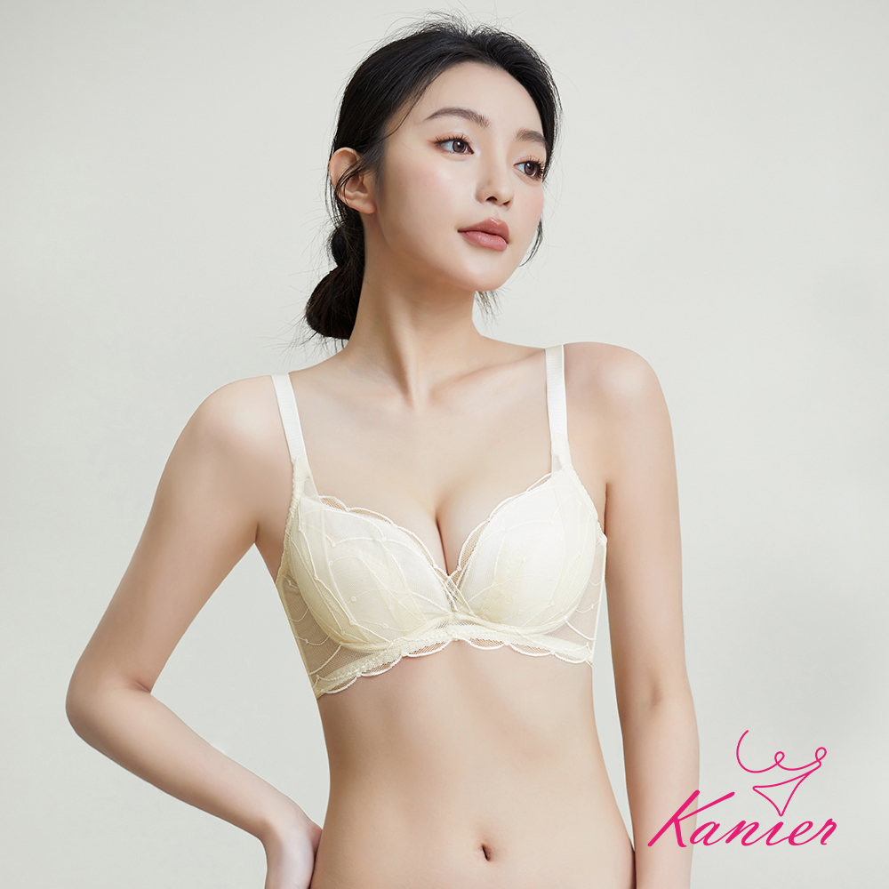 【Kanier卡妮兒】海珠凝光 外月牙提托 機能型內衣【1318 貝殼黃 - B / C / D 罩杯】