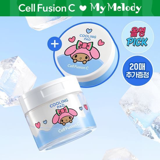 [Olive Young x Sanrio] Cell Fusion C 冰鎮舒緩棉片 70+20片