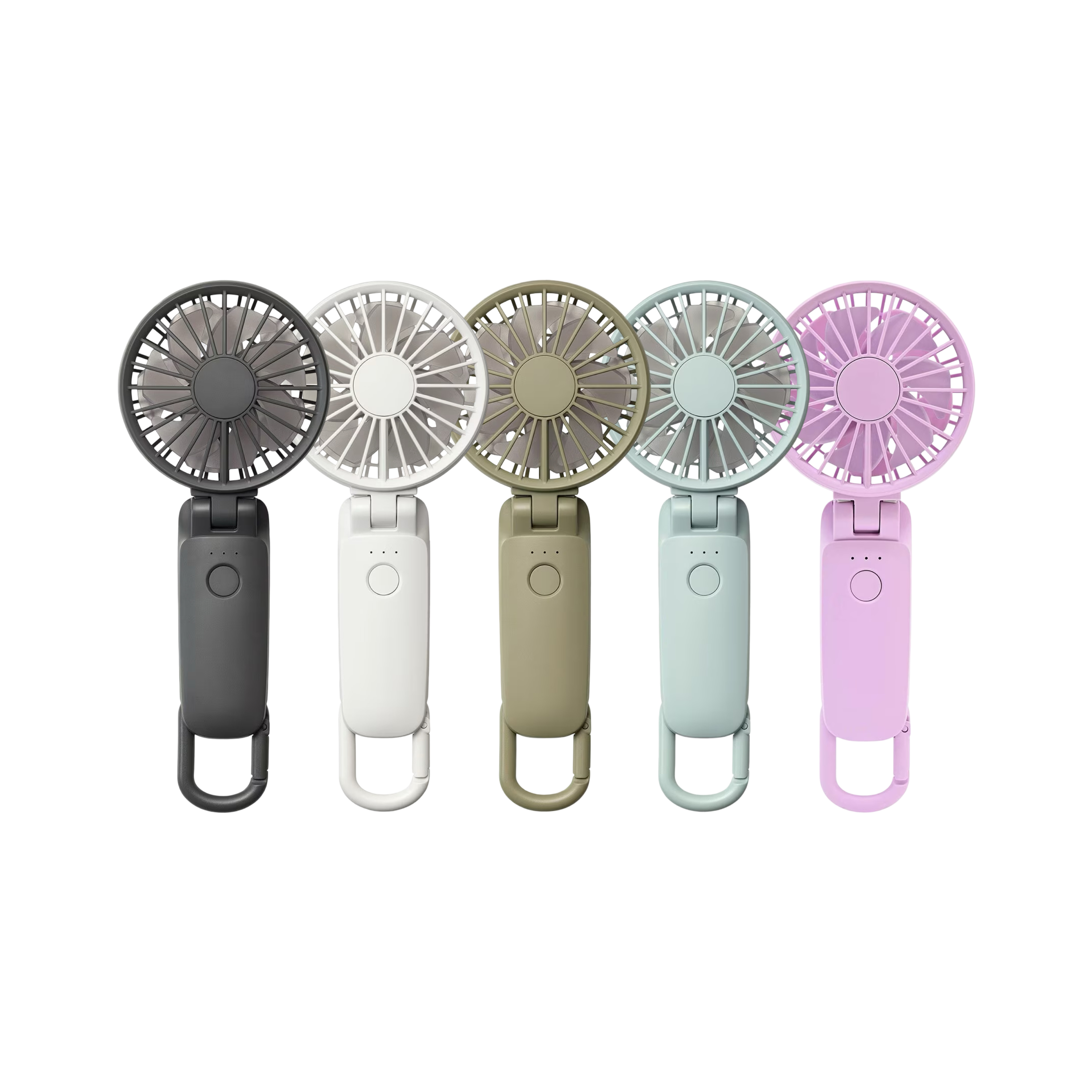 2025最新款！日本勾掛式雙扇葉摺疊手提風扇│Rhythm Silky Wind Mobile 3.2
